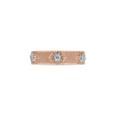 Alliance Buccellati Macri en or rose, or blanc et diamant