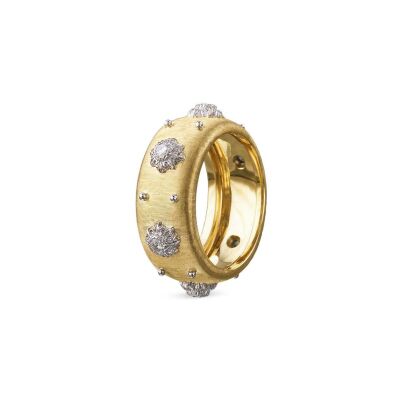 Alliance Buccellati Macri en or jaune, or blanc et diamant