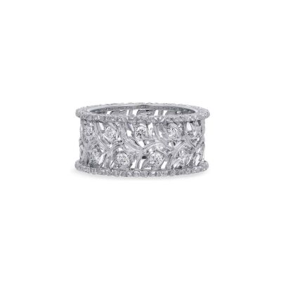 Alliance Buccellati Ramage en or blanc et diamant