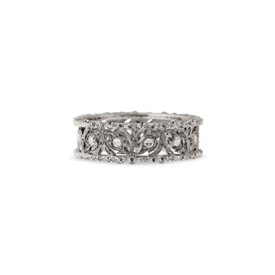 Alliance Buccellati Ramage en or blanc et diamant