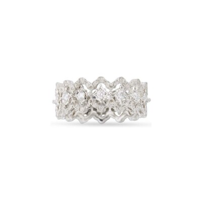 Alliance Buccellati Rombi en or blanc et diamant