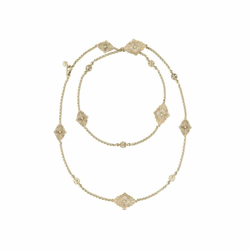 Buccellati Opera Tulle necklace, yellow gold and mother of pearl