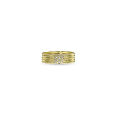 Bague Buccellati Hawaii en or jaune et diamants