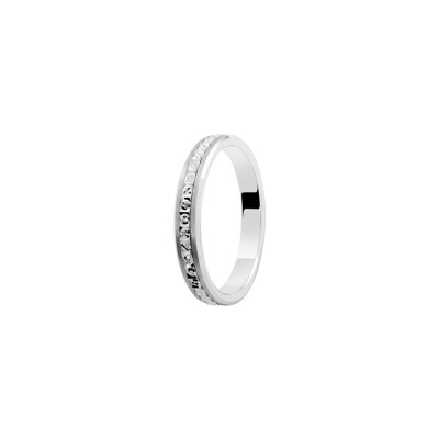 Alliance en or blanc, 3mm