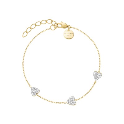 Bracelet Rosefield en acier doré et cristaux swarovski