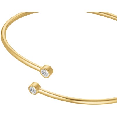 Bracelet Rosefield Bold Solitary en acier doré et zircon