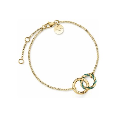 Bracelet Rosefield duo en acier doré 