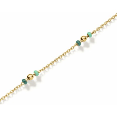 Bracelet Rosefield pointillé en acier doré 