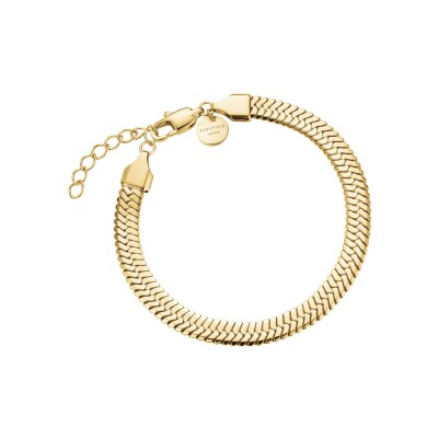 Bracelet Rosefield Snake Evolution en acier doré
