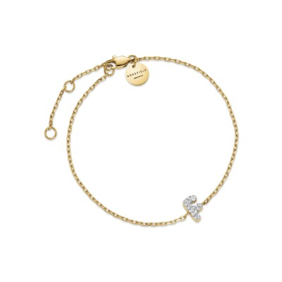 Bracelet Rosefield en acier plaqué or jaune