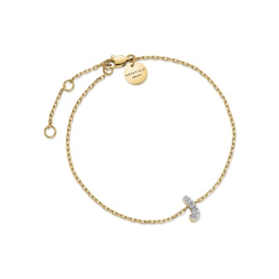 Bracelet Rosefield en acier plaqué or jaune