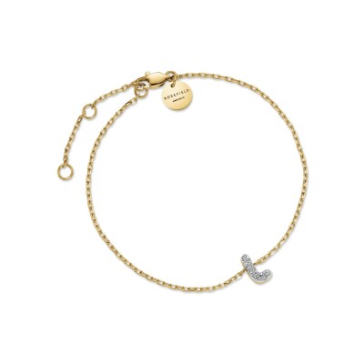 Bracelet Rosefield en acier plaqué or jaune