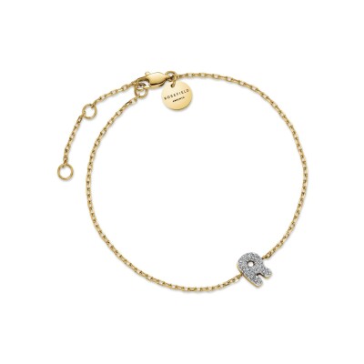 Bracelet Rosefield en acier plaqué or jaune