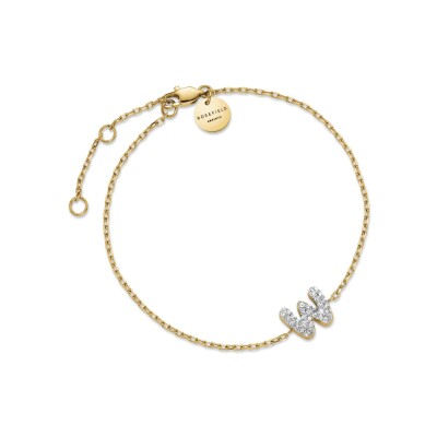 Bracelet Rosefield en acier plaqué or jaune