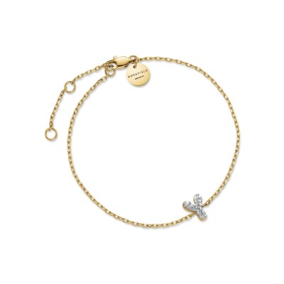 Bracelet Rosefield en acier plaqué or jaune