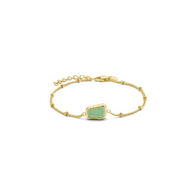 Bracelet Rosefield pierre fine en acier doré 