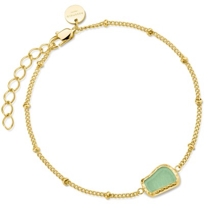 Bracelet Rosefield pierre fine en acier doré 