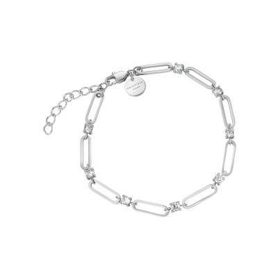 Bracelet Rosefield en acier plaqué rhodium