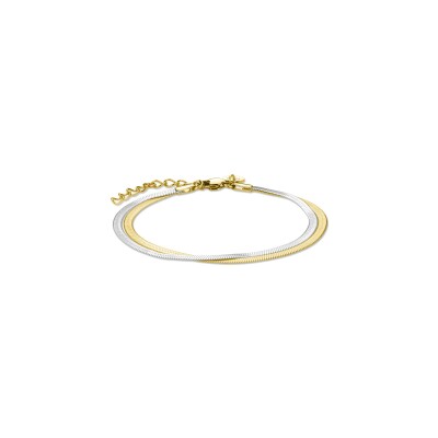 Bracelet Rosefield serpent bicolore
