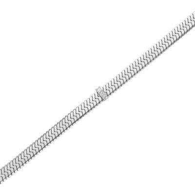 Bracelet Rosefield Snake Evolution en acier et zircon