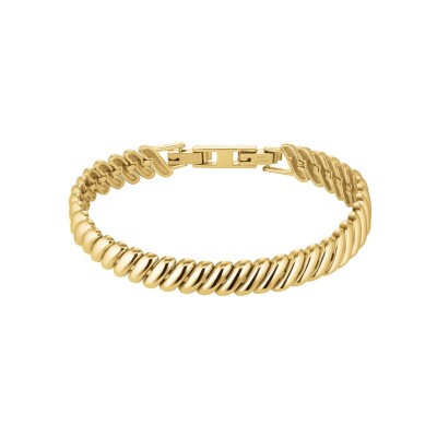 Bracelet Rosefield San Marco en acier doré et zircon