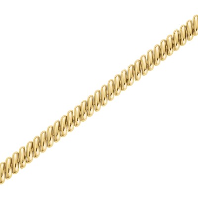 Bracelet Rosefield San Marco en acier doré et zircon