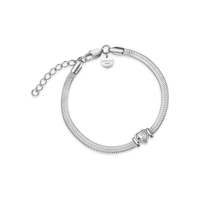 Bracelet Rosefield en acier plaqué rhodium