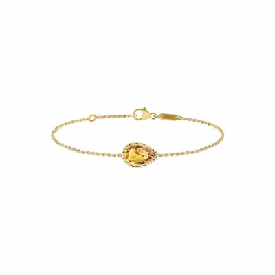 Bracelet Boucheron Serpent Bohème serti de citrine, sur or jaune