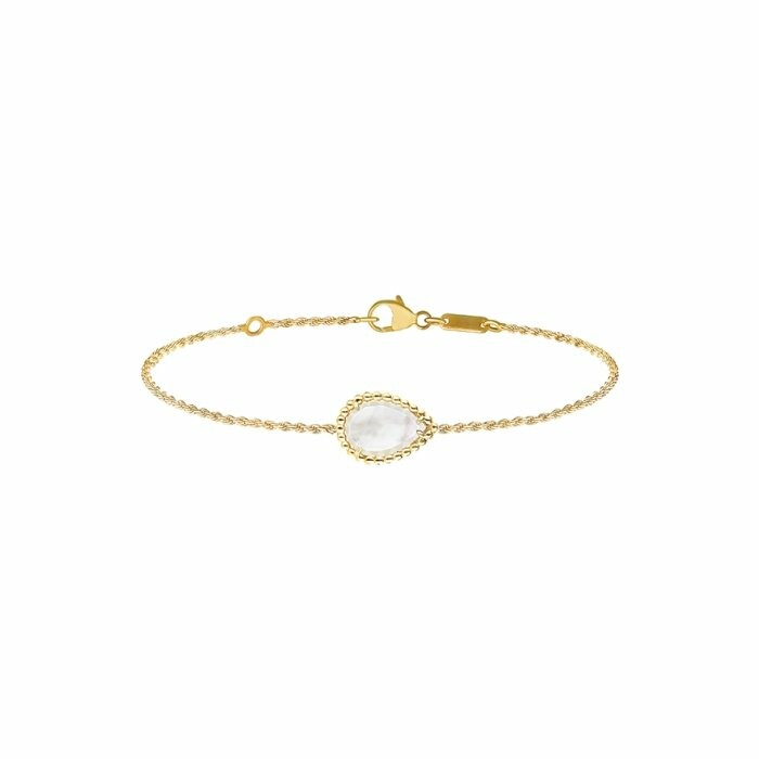 Boucheron Serpent Bohème bracelet, in yellow gold and mother of pearl