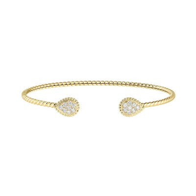 Bracelet Boucheron Serpent Bohème motif double XS en or jaune et diamants