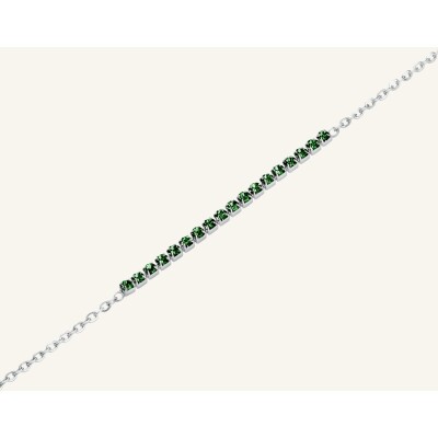 Bracelet Rosefield en acier et pierres de couleurs