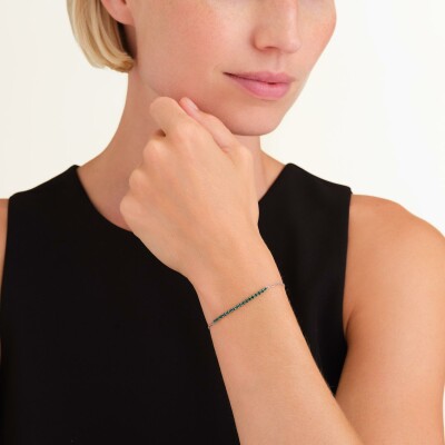 Bracelet Rosefield en acier et pierres de couleurs