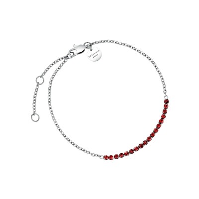Bracelet Rosefield en acier et pierres de couleurs