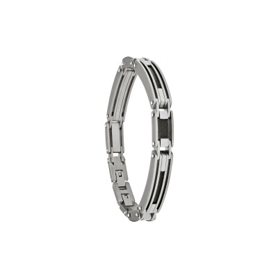 Bracelet Jourdan Bijoux Métor en acier et carbone