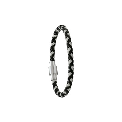 Bracelet Jourdan Bijoux Timo en cuir et acier