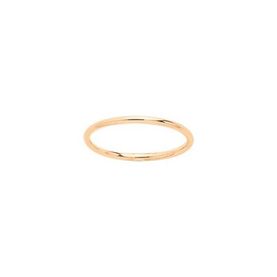 Alliance jonc rond en or rose, 1.5mm