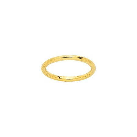 Alliance jonc rond en or jaune, 2mm