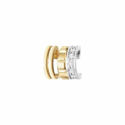 Mono-Boucle d'oreille Boucheron Quatre Radiant Edition en or jaune et or blanc