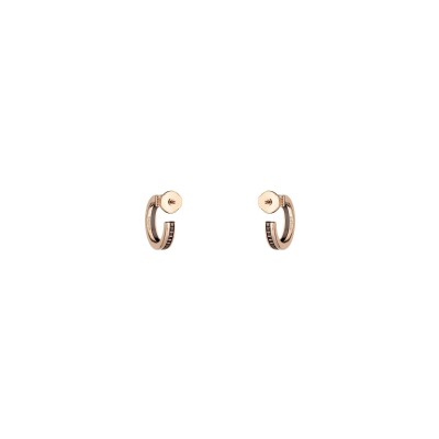 Boucheron Quatre Classique earrings, yellow gold and rose gold