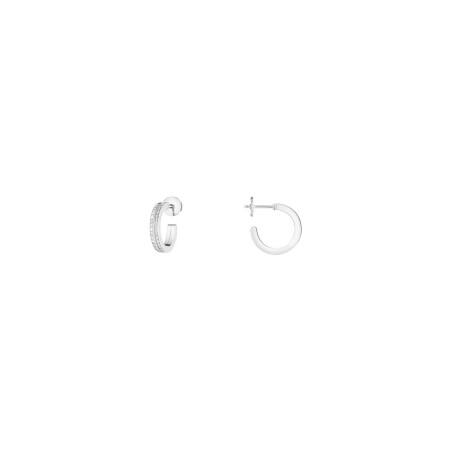 Boucles d'oreilles Boucheron Quatre Radiant Edition en or blanc et diamants