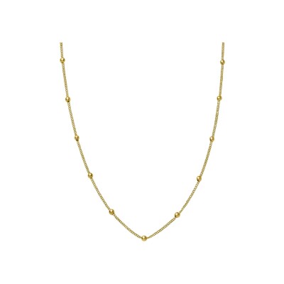 Collier Rosefield Iggy Dotted choker en plaqué or jaune
