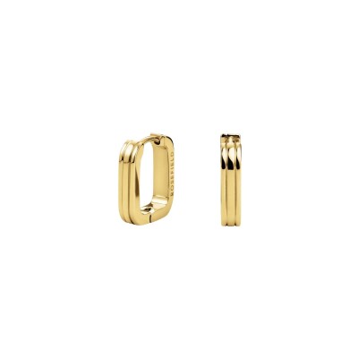 Boucles d'oreilles Rosefield en acier plaqué or jaune