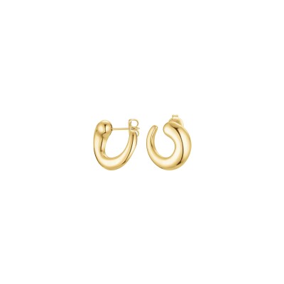 Boucles d'oreilles Rosefield Dome en acier doré