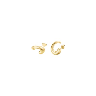 Boucles d'oreilles Rosefield Dome en acier doré