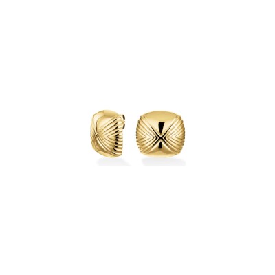 Boucles d'oreilles Rosefield en acier plaqué or jaune