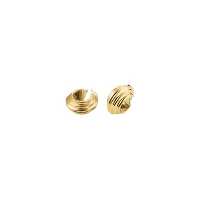 Boucles d'oreilles Rosefield en acier plaqué or jaune