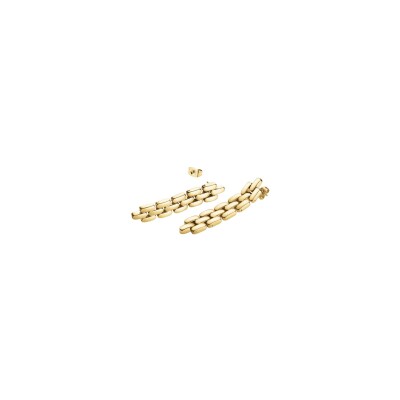 Boucles d'oreilles Rosefield en acier doré
