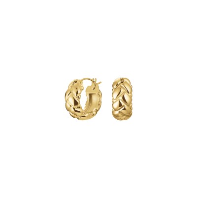 Boucles d'oreilles Rosefield en acier plaqué or jaune