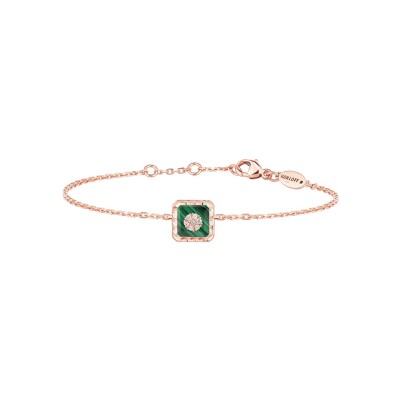 Bracelet Korloff Je Play en or rose, malachite et diamant 0.037ct