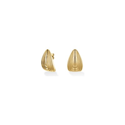 Boucles d'oreilles Rosefield en acier plaqué or jaune